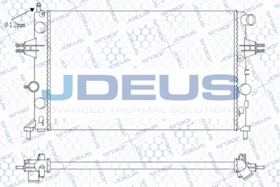 JDEUS M-0200770 Радиатор охлаждения двигателя для OPEL ASTRA F CLASSIC универсал (T92)
