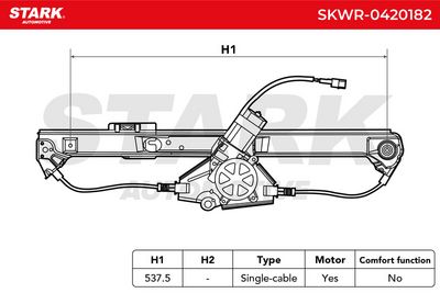 стъклоподемник STARK SKWR-0420182