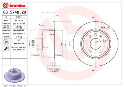 Brake Disc 08.5748.20