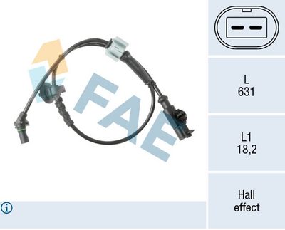 датчик, обороти на колелото FAE 78672