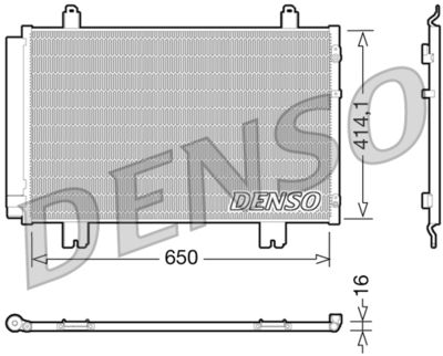 DENSO DCN51009 Радиатор кондиционера  для LEXUS LS (Лексус Лс)