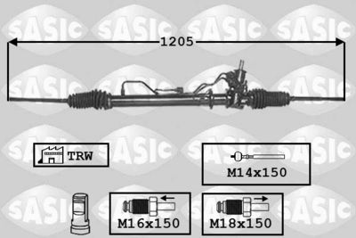 SASIC 7174015 Рульова рейка 