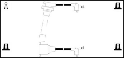 Комплект проводов зажигания LEMARK HOES683 для HONDA PRELUDE