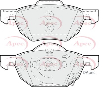 Brake Pad Set APEC PAD1394