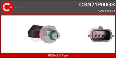 Tlakový vypínač, klimatizace CASCO CSN71P00GS