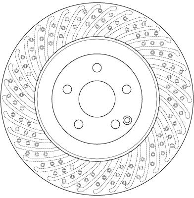Brake disc Voor Links/Rechts past: MERCEDES E T-MODEL (S211), E (W211), S (C216), S (W221, V221), SL (R230) 2.2D-5.5 10.05-12.13