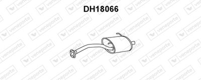Глушитель выхлопных газов конечный VENEPORTE DH18066 для DAIHATSU CHARADE