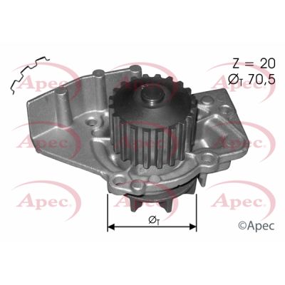 Water Pump, engine cooling APEC AWP1136