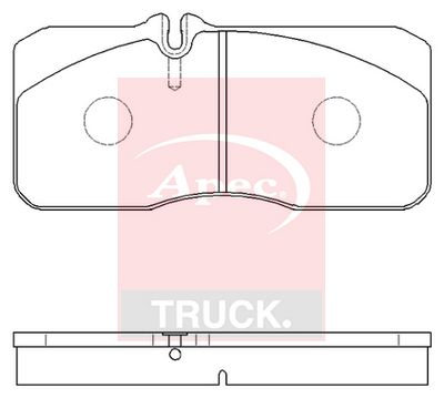 APEC Brake Pad Set, disc brake PAD29055