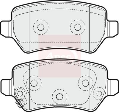 APEC Brake Pad Set, disc brake PAD1981
