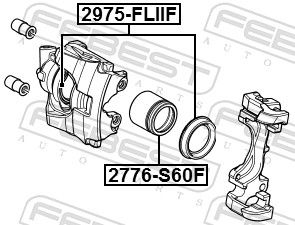 Ремкомплект, тормозной суппорт 2975-FLIIF