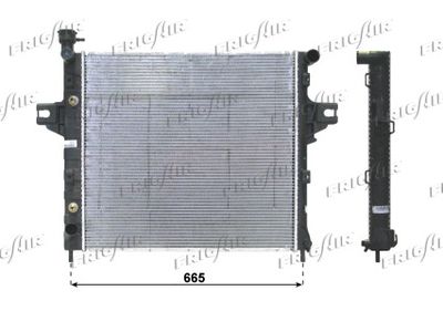 Радиатор, охлаждение двигателя FRIGAIR 0118.3016 для JEEP GRAND CHEROKEE