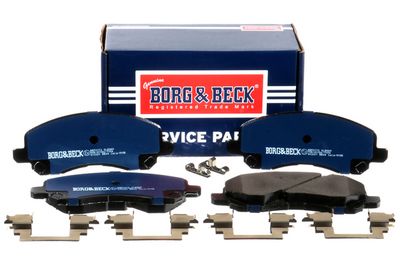 комплект спирачно феродо, дискови спирачки BORG & BECK BBP2173
