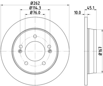 DON PCD13192 Тормозные диски  для HYUNDAI VELOSTER (Хендай Велостер)