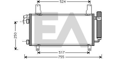 EACLIMA 30C52023 Радиатор кондиционера  для MAZDA 6 (Мазда 6)