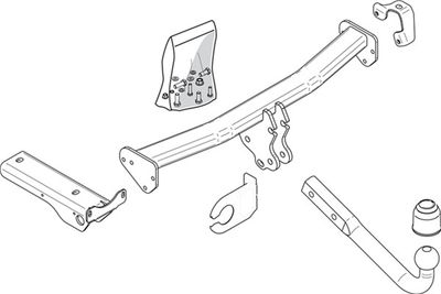 Zestaw zaczepu przyczepy BRINK 435700