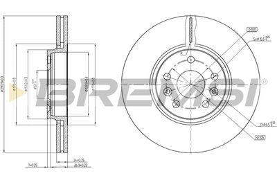 BREMSI CD8266V Тормозные диски для RENAULT (Рено Гранд скеник)