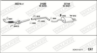 Изпускателна система WALKER ADK015011