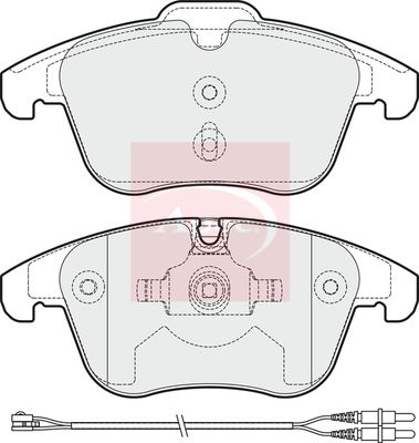 APEC Brake Pad Set, disc brake PAD1668