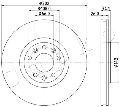 JAPKO 600635 Тормозные диски  для PEUGEOT  (Пежо Ркз)