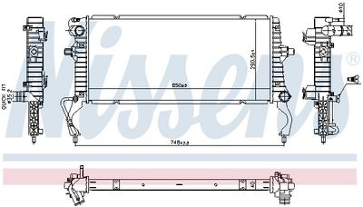 RADIATOR RACIRE MOTOR NISSENS 607023 4