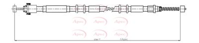 Cable Pull, parking brake APEC CAB1089