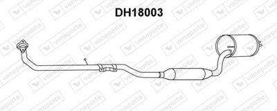 Глушитель выхлопных газов конечный VENEPORTE DH18003 для DAIHATSU SIRION