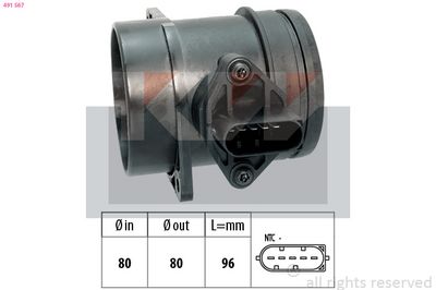 LUFTMASSENMESSER KW 491567