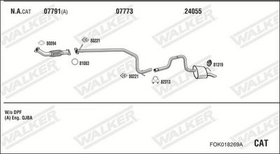ABGASANLAGE WALKER FOK018269A