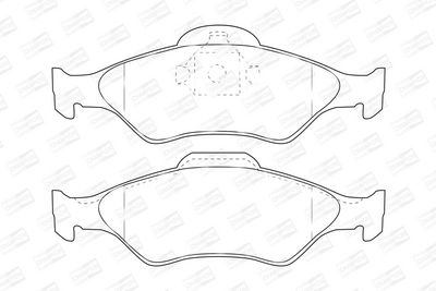 BREMSBELAGSATZ SCHEIBENBREMSE CHAMPION 571996CH 1