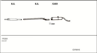 Układ wydechowy WALKER CI70015