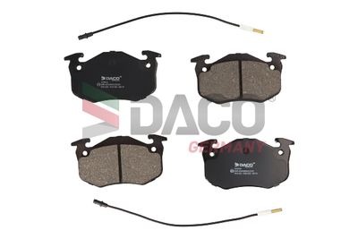 Комплект тормозных колодок, дисковый тормоз DACO Germany 323924 для RENAULT TWINGO