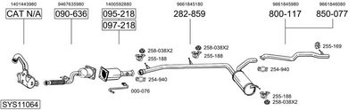 SISTEM DE ESAPAMENT BOSAL SYS11064