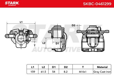 спирачен апарат STARK SKBC-0461299