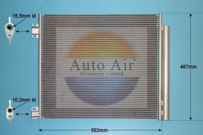 Condenser, air conditioning Auto Air Gloucester 16-9817