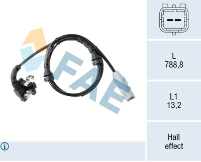 Snímač, počet otáček kol FAE 78662