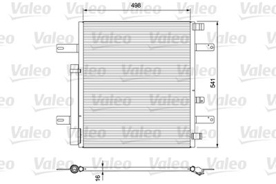 Kondensor, klimatanläggning VALEO 815061