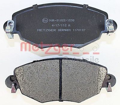 BREMSBELAGSATZ SCHEIBENBREMSE METZGER AUTOTEILE 1170107 2