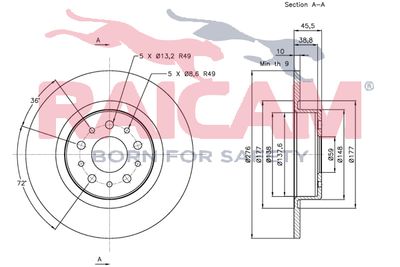 DISC FRANA RAICAM RD00015 2