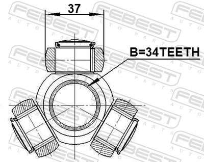 Spider Assembly, drive shaft 3516-NL3