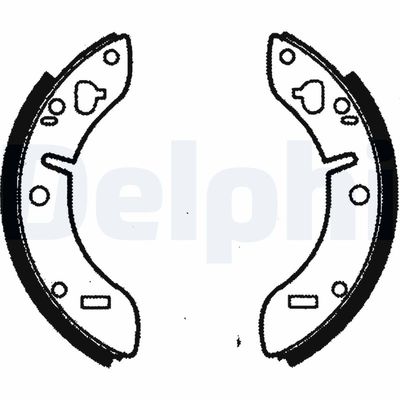 Zestaw szczęk hamulcowych DELPHI LS1022