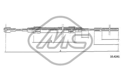 Тросик, cтояночный тормоз Metalcaucho 80644 для BMW 7