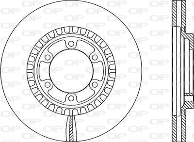 OPEN PARTS BDR2085.20 Тормозные диски  для HYUNDAI TERRACAN (HP) 2.9 CRDi 4WD