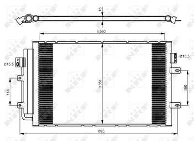 Kondensor, klimatanläggning NRF 350083