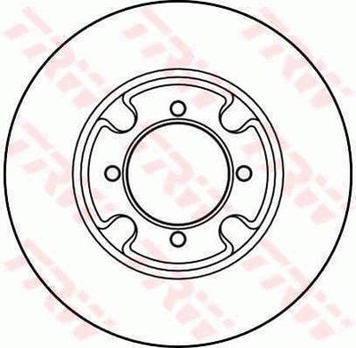TRW DF1987 Тормозные диски  для MAZDA 626 II Hatchback (GC) 2.0