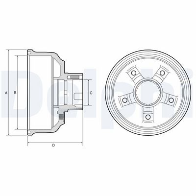 BREMSTROMMEL DELPHI BF650
