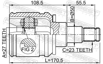 Joint Kit, drive shaft 0111-ACA20LH