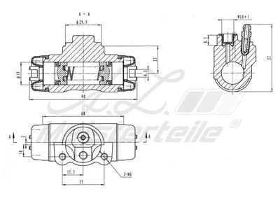спирачно цилиндърче на колелото A.Z. Meisterteile AZMT-44-111-1149