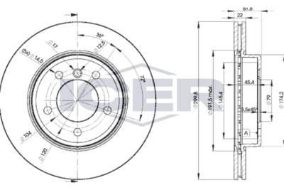 спирачен диск ICER 78BD4539-2