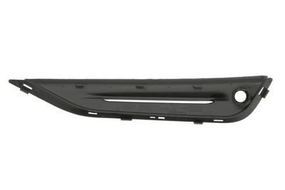 Voorbumper afdekking Voor Rechts (met parkeersensor gaten, plastic, zwart) past: VOLVO S60 II 10.13-02.19